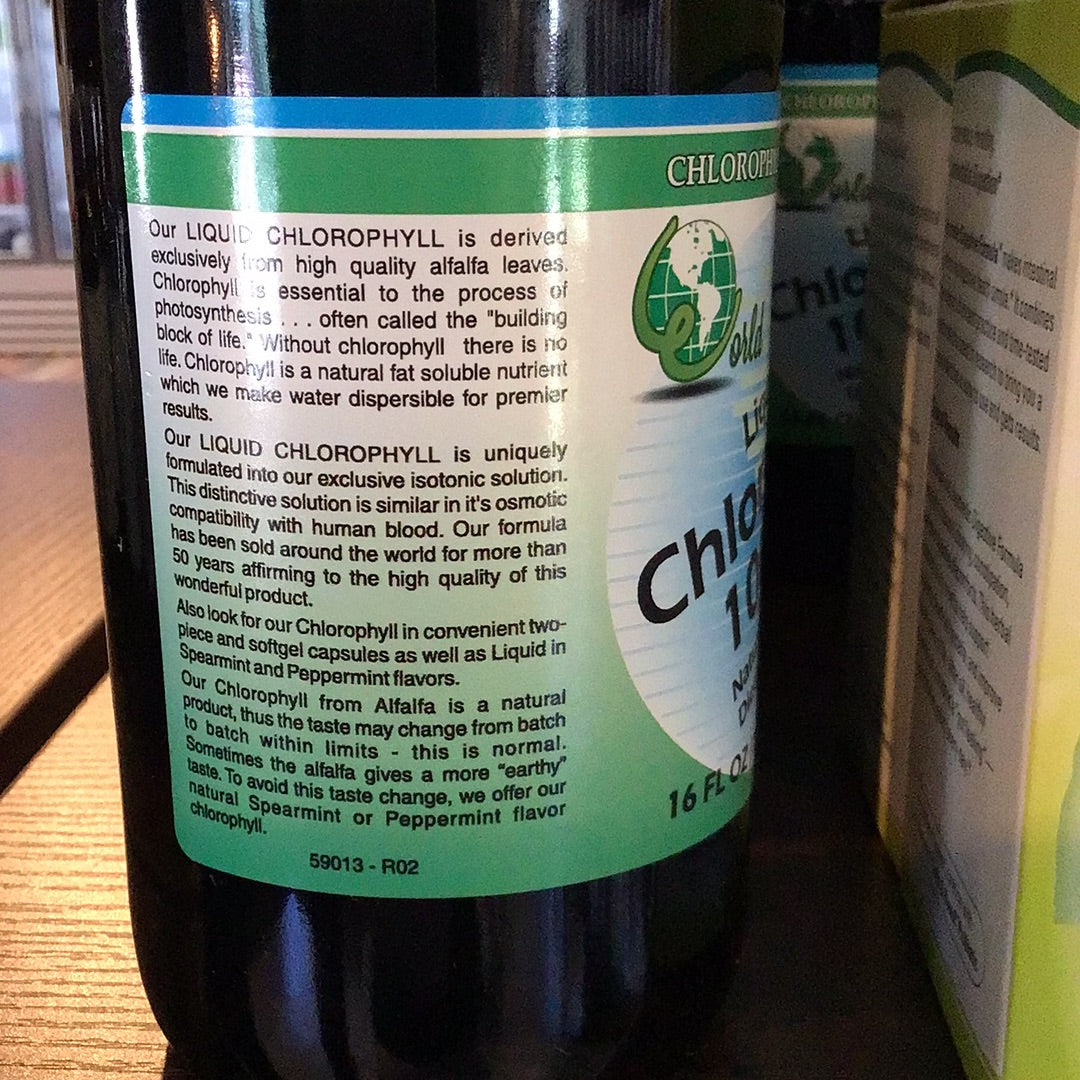 World Organic Liquid Chlorophyll 100mg