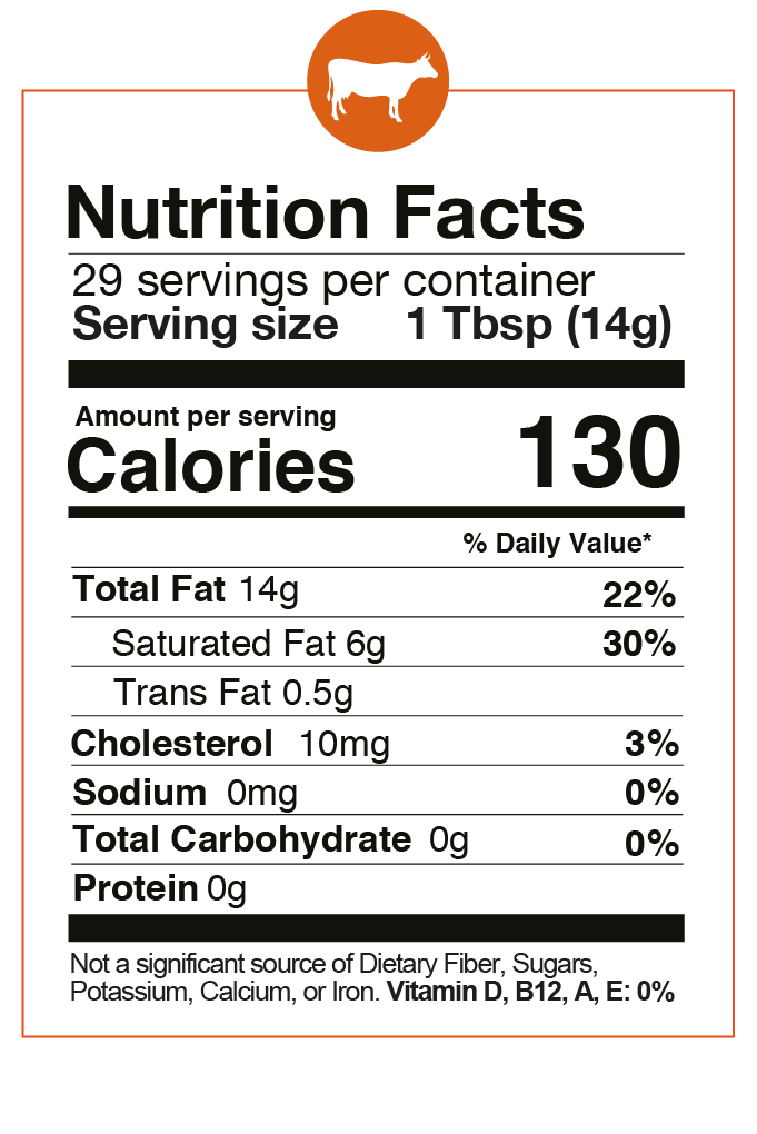 Grass Fed Tallow 14 OZ