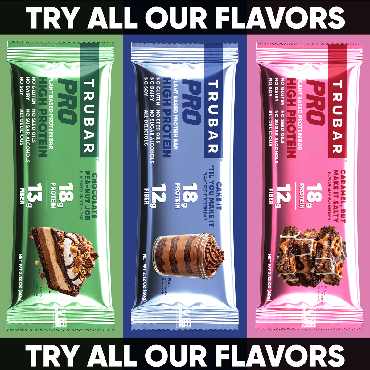 TRUBAR PRO Chocolate Pea-nut Job (12 bars per box)