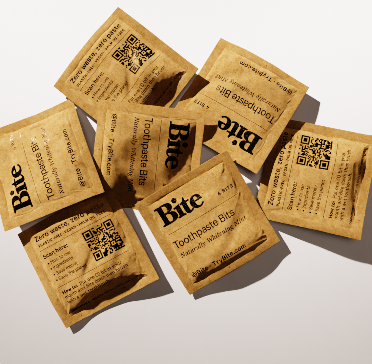 Mint Toothpaste Bits - Sample Packs (4 Bits per Pack)