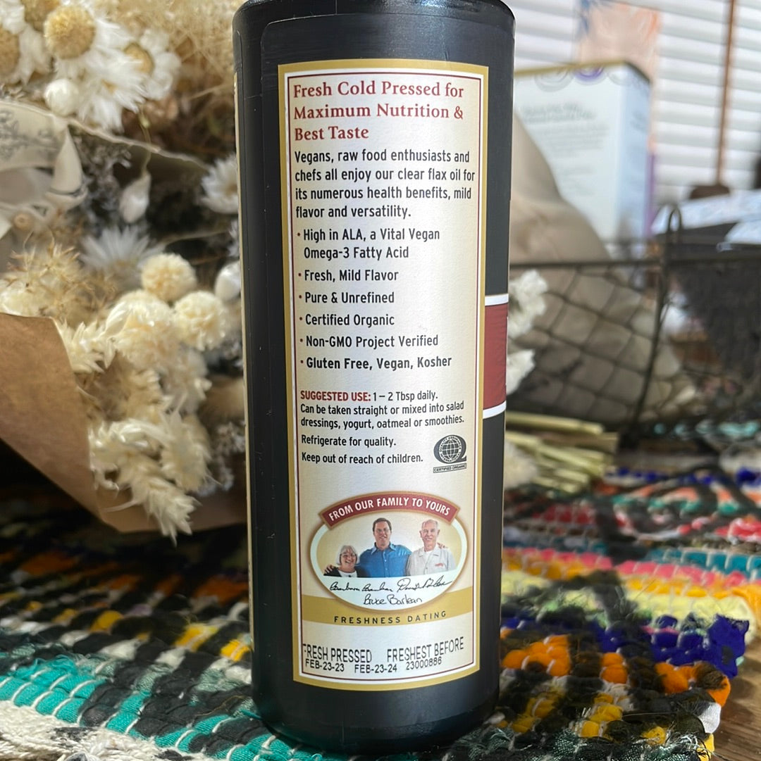 Organic Flax Oil
