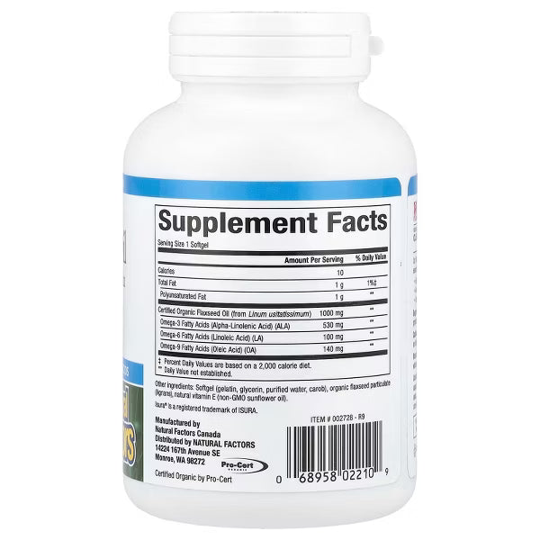 Flaxseed Oil - 90 softgels