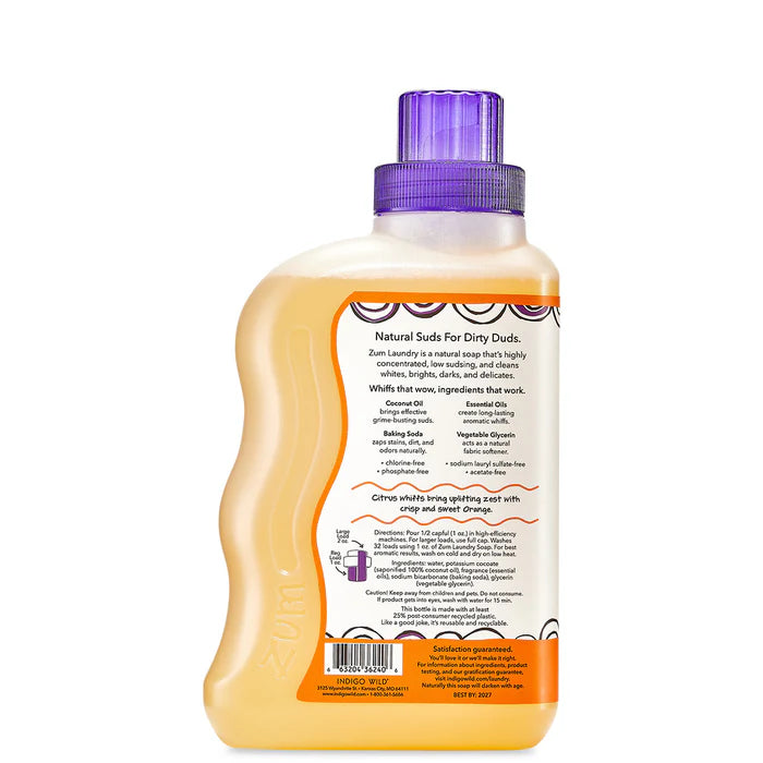 Zum Laundry Soap - Sweet Orange (32oz)