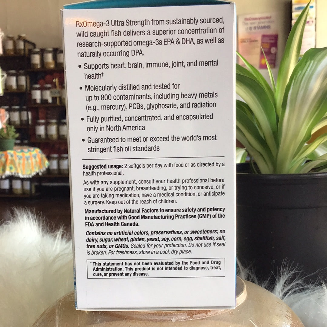 RxOmega-3 Ultra Strength 2,150 mg EPA/DHA/DPA Enteripure® (60)