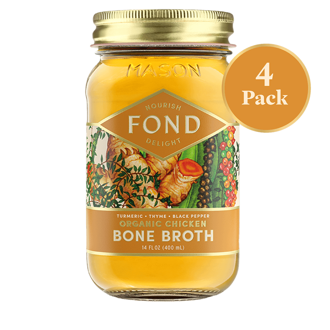 Turmeric & Black Pepper Pasture-Raised Chicken Bone Broth