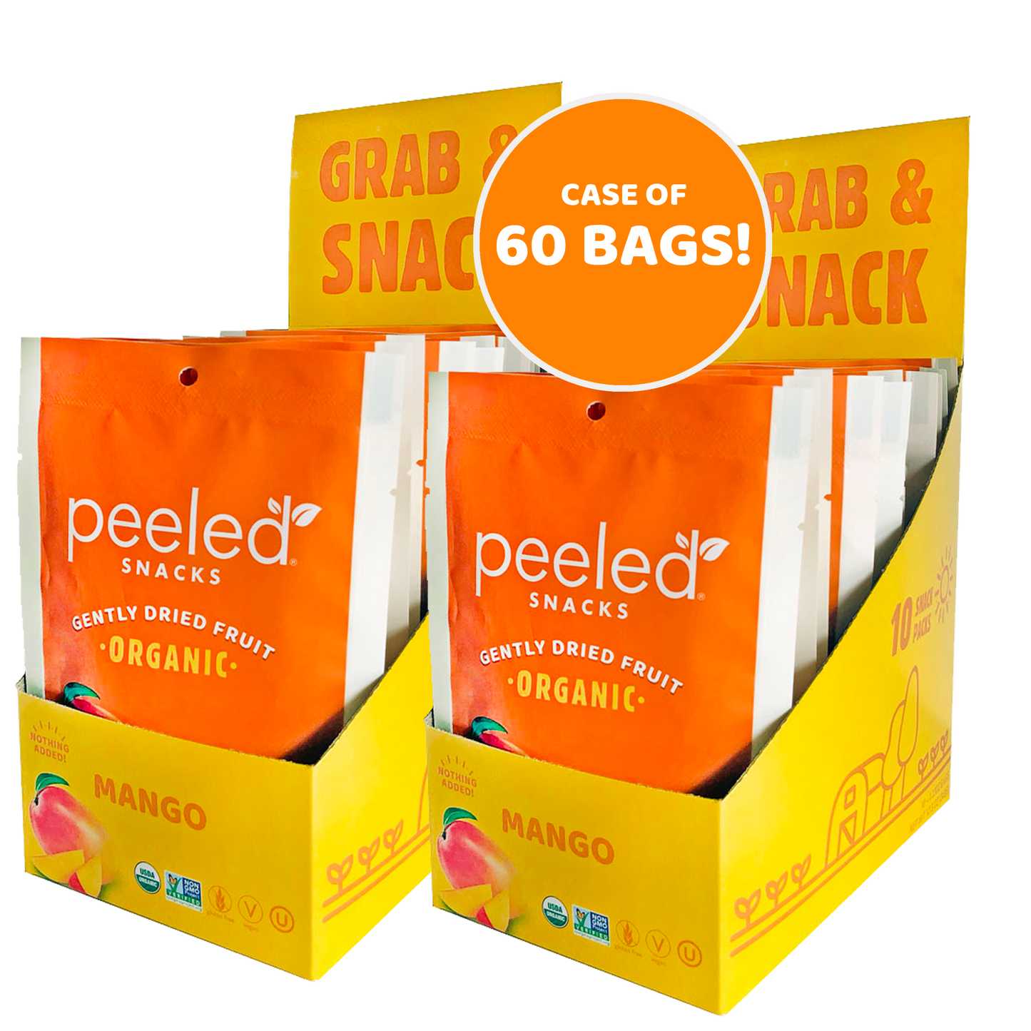 Peeled Snacks Organic Dried Fruit Mango 1.23oz