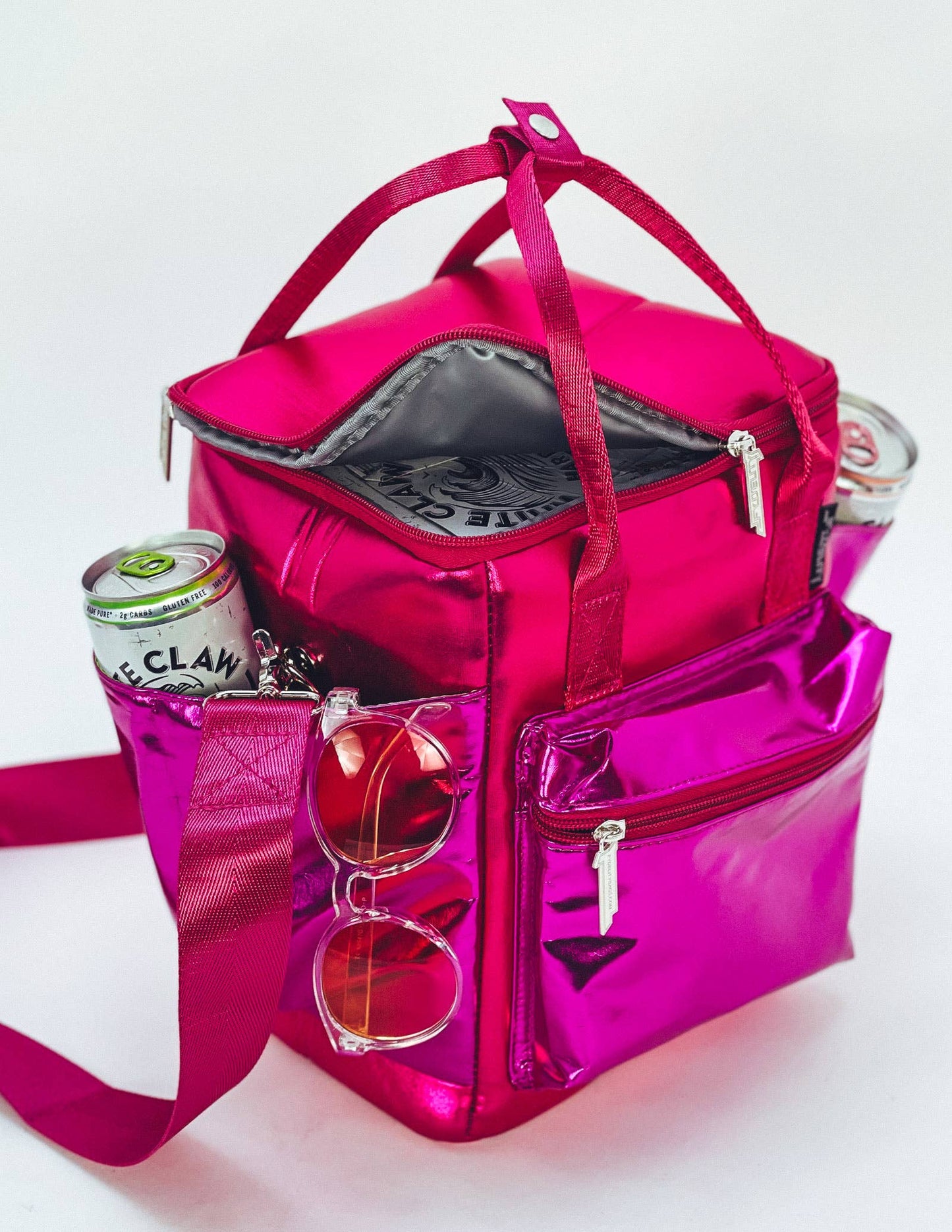 Pink Rackpack ClawCan 12Pak Fashion Cooler Bag