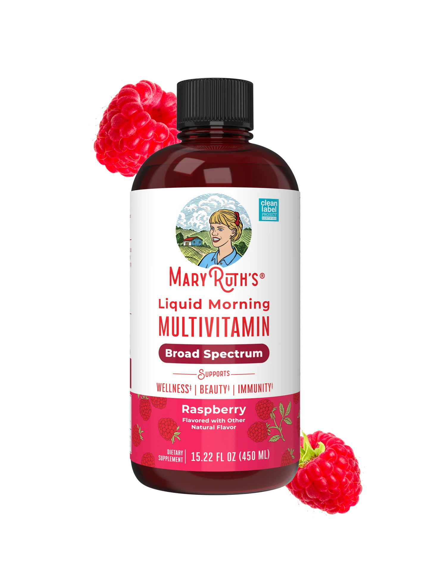 Liquid Morning Multivitamin Raspberry 15.22 oz