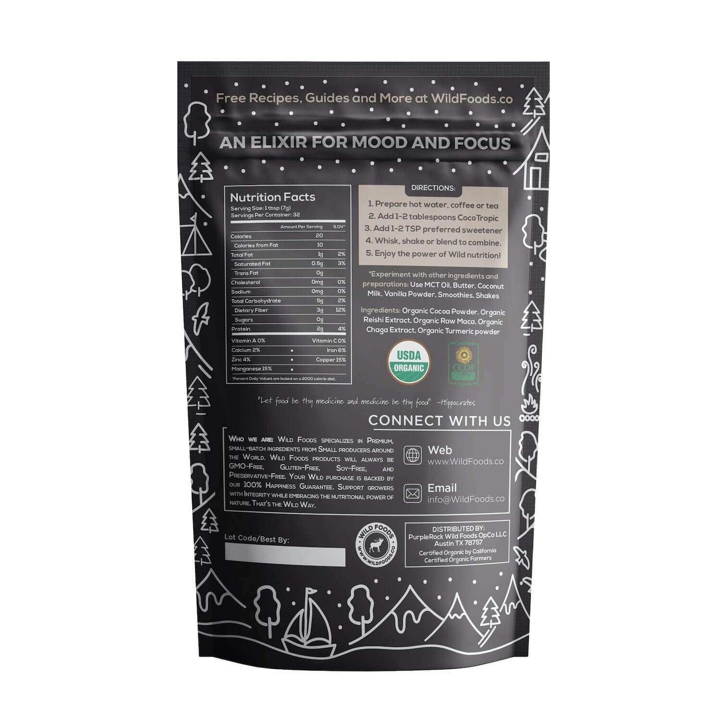 CocoTropic Superfood Mix - 100% Organic Wholesale case of 12