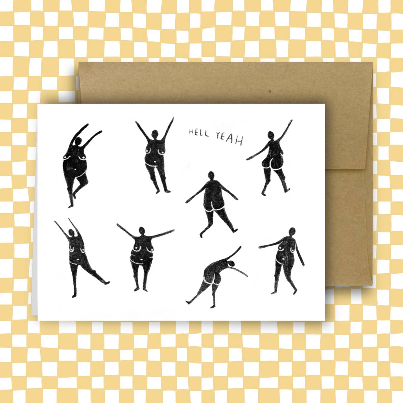 HELL YEAH Greeting Card