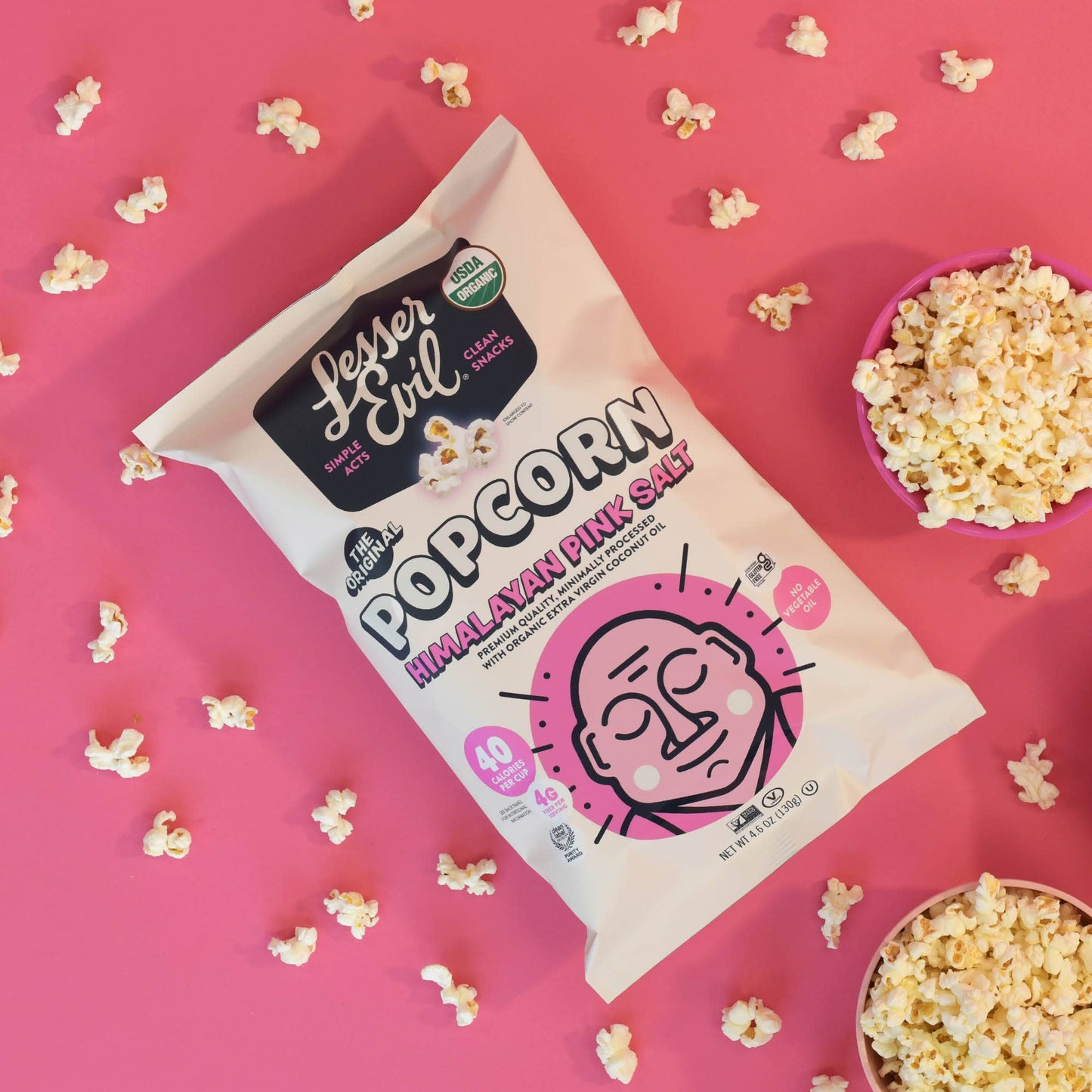 Organic Popcorn, Himalayan Pink 4.6 oz