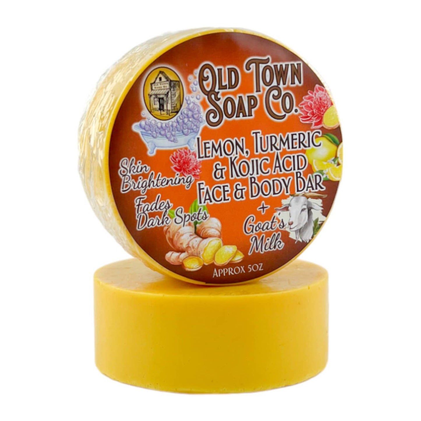 Lemon, Turmeric & Kojic Acid Face & Body Bar