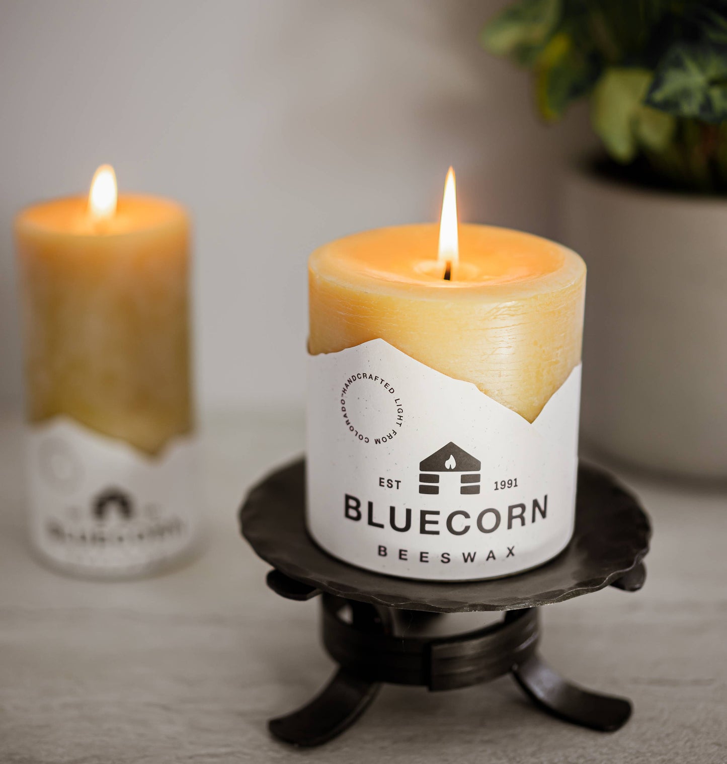 Pure Beeswax Pillar Candles – Handmade in USA