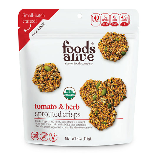 Tomato and Herb Organic Sprouted Crisps