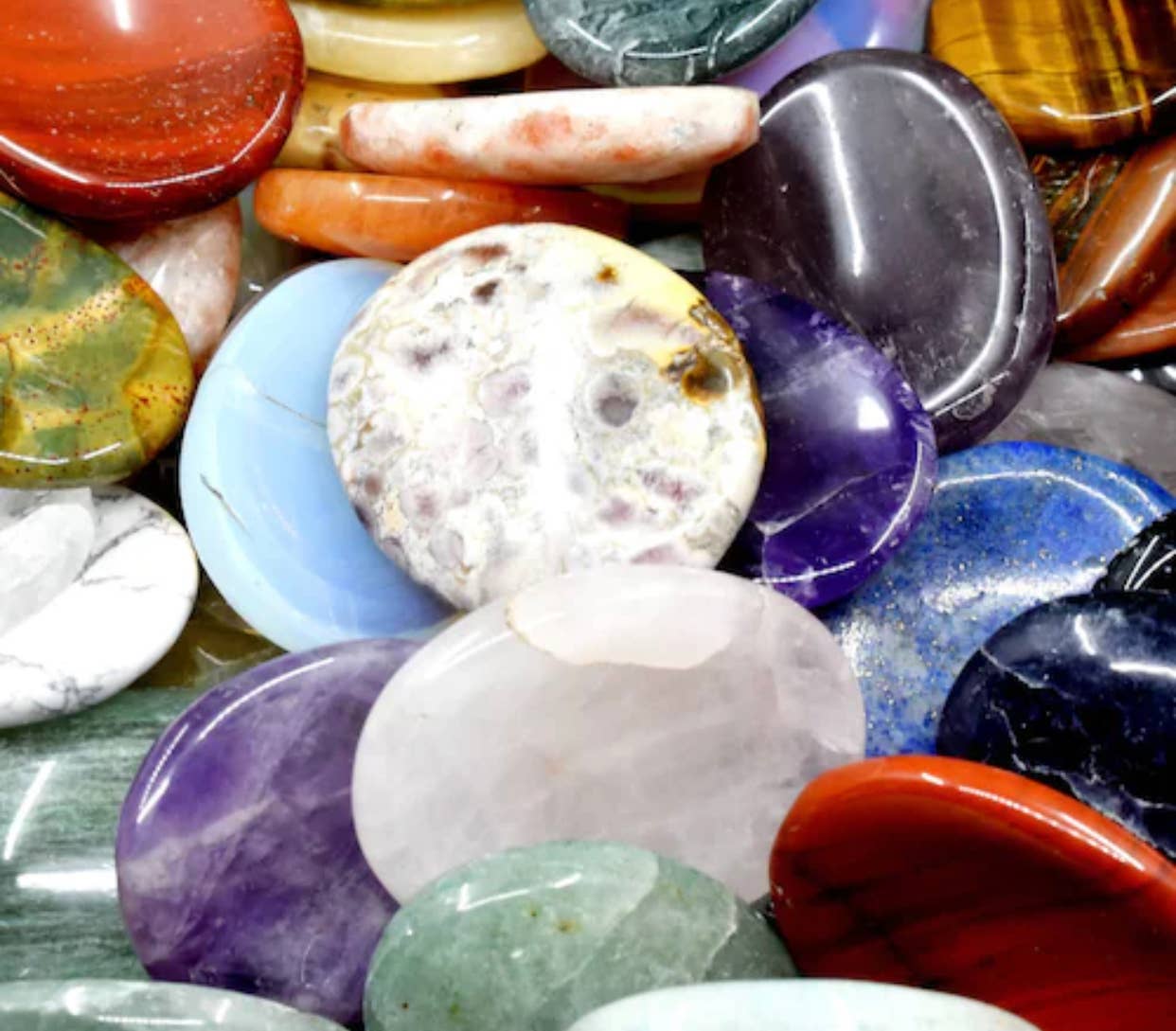 Bulk Crystal Worry Stones