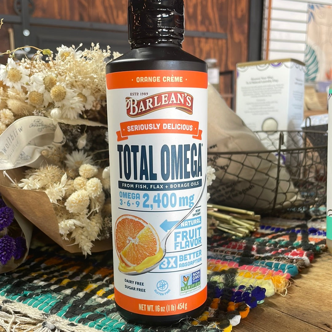 Total Omega from Flax, Fish & Borage -Orange Cre
