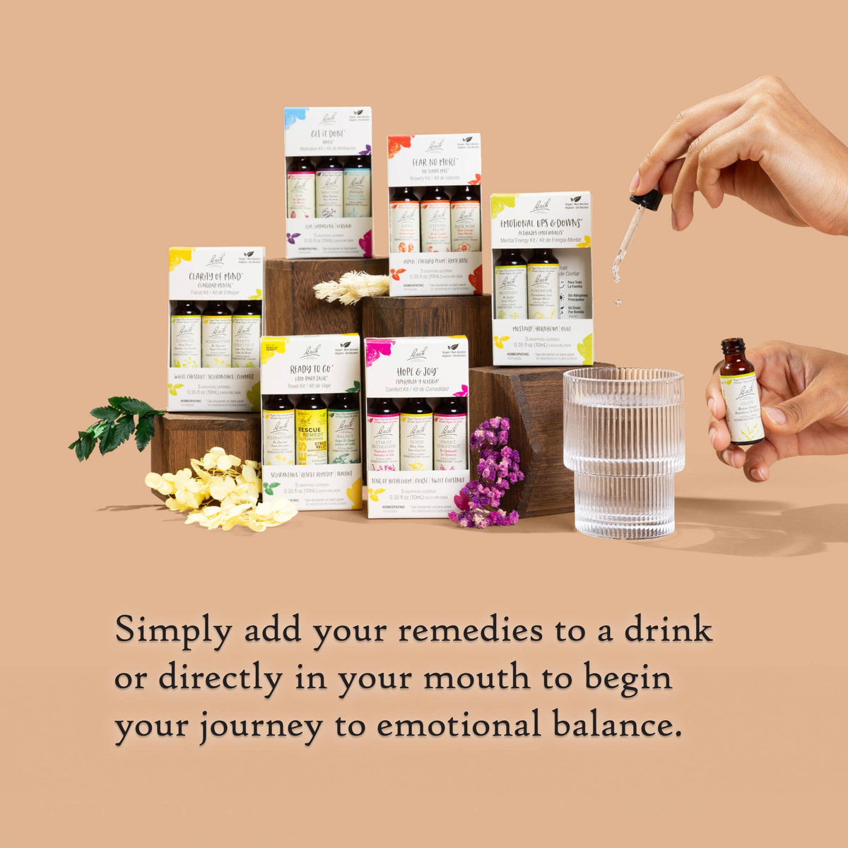 Bach Original Flower Remedies, Emotional Ups/Downs Trio Kit