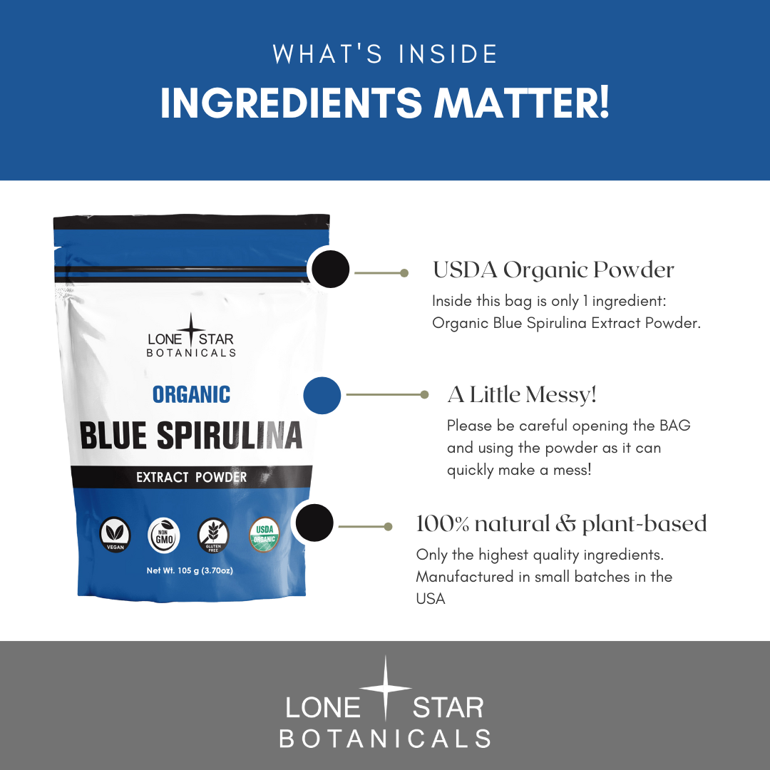 Organic Blue Spirulina Extract Powder -- 1.06 oz