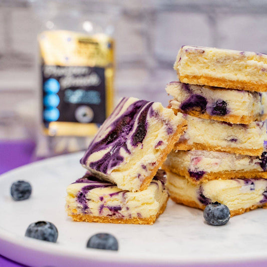 Gourmet Blueberry Protein Cheesecake (Keto)
