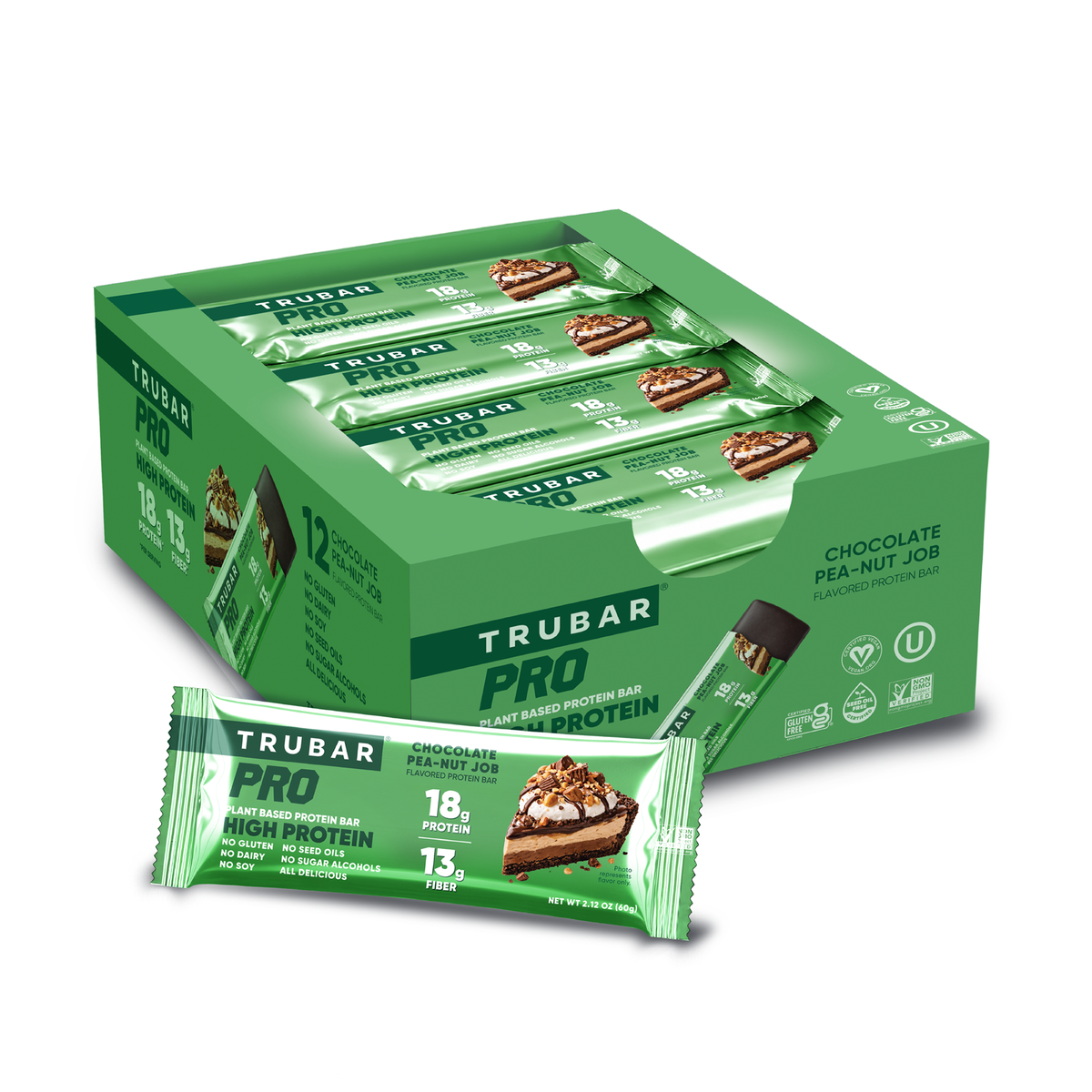 TRUBAR PRO Chocolate Pea-nut Job (12 bars per box)