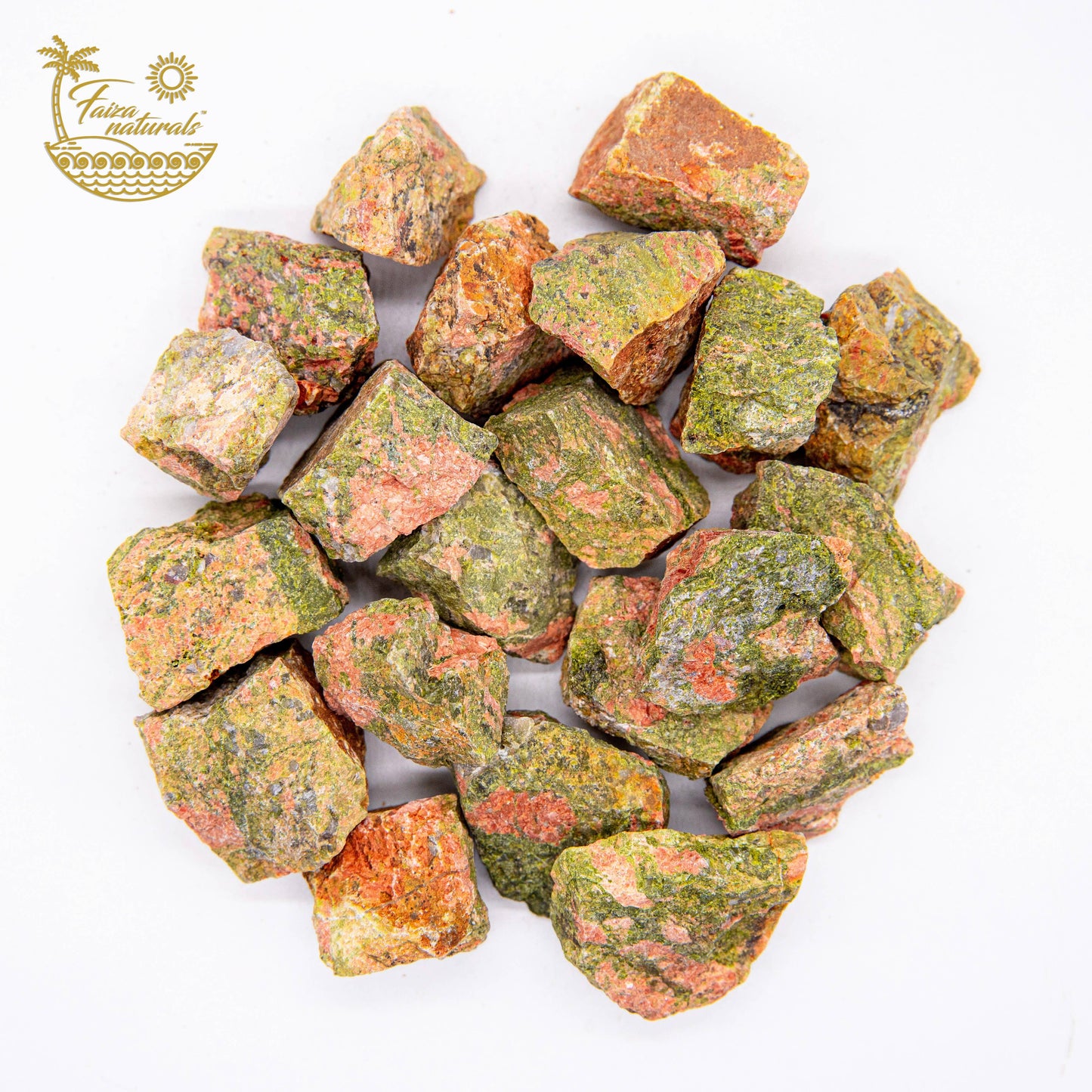 Unakite Raw Crystals