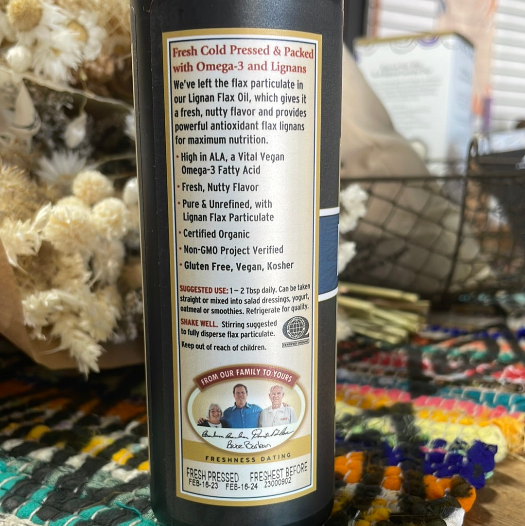 Organic Lignan Flax Oil