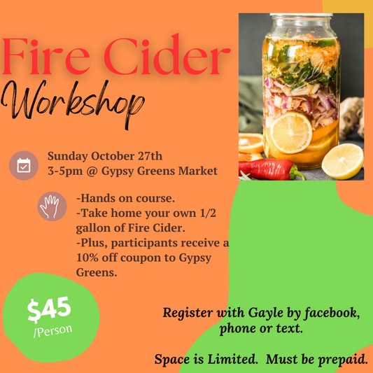 Fire Cider Making Workshop Oct 27