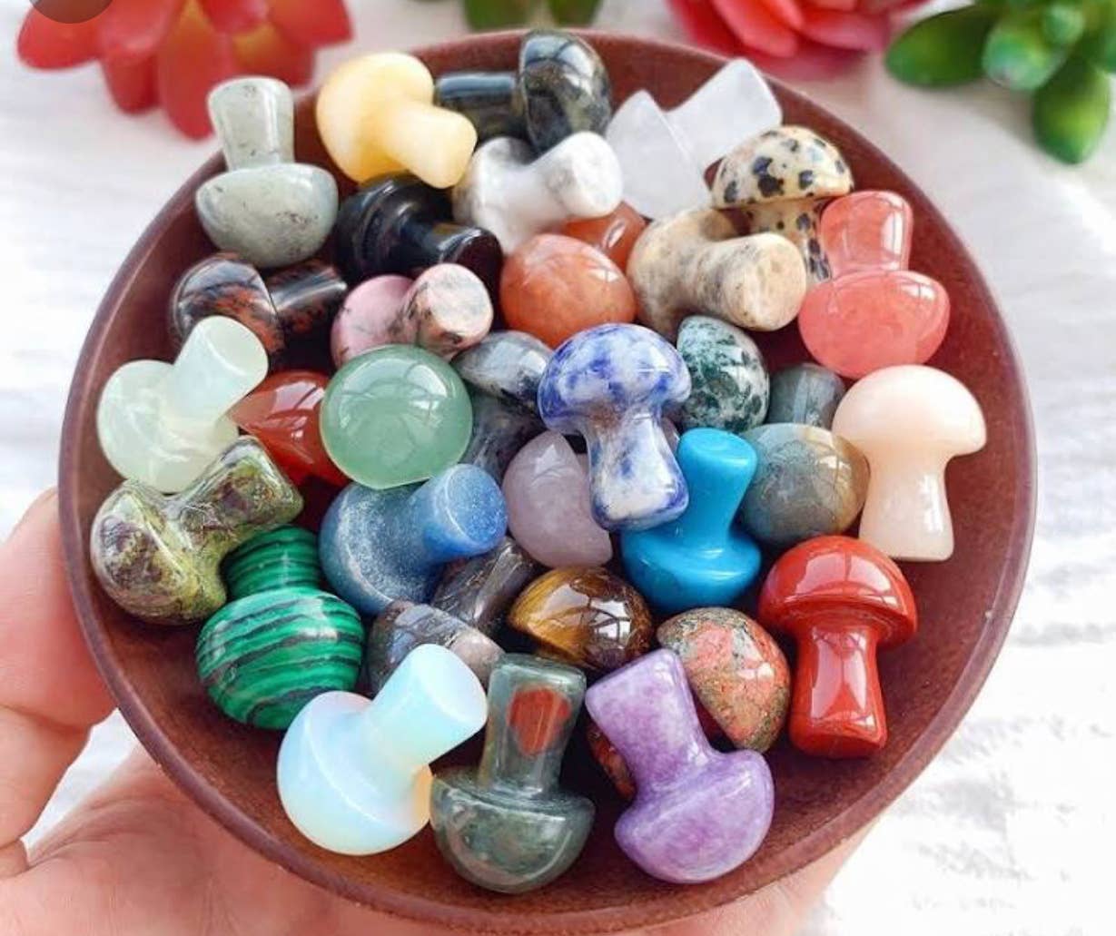 Mystery Mini Crystal Mushrooms Bulk lot Crystal Mushrooms