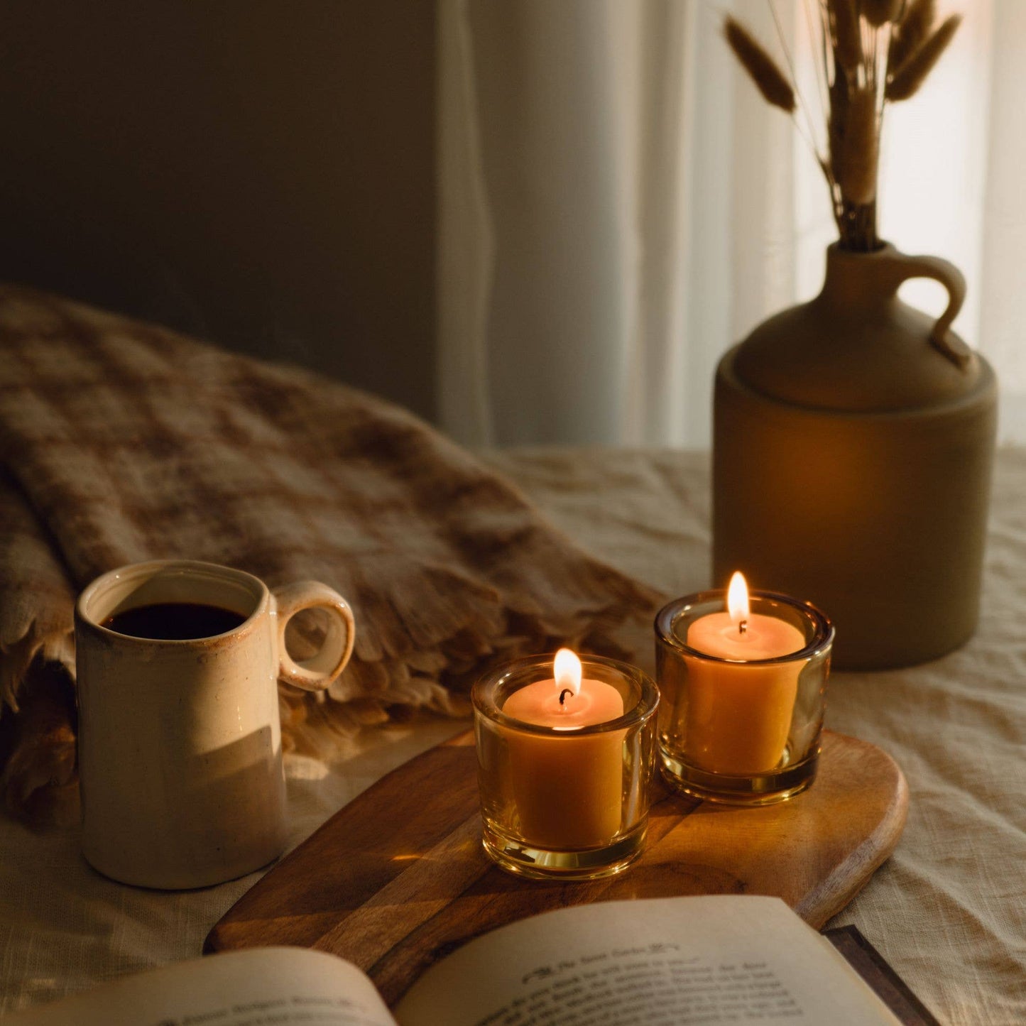 Pure Beeswax Votive Candles - Sustainable & Handcrafted