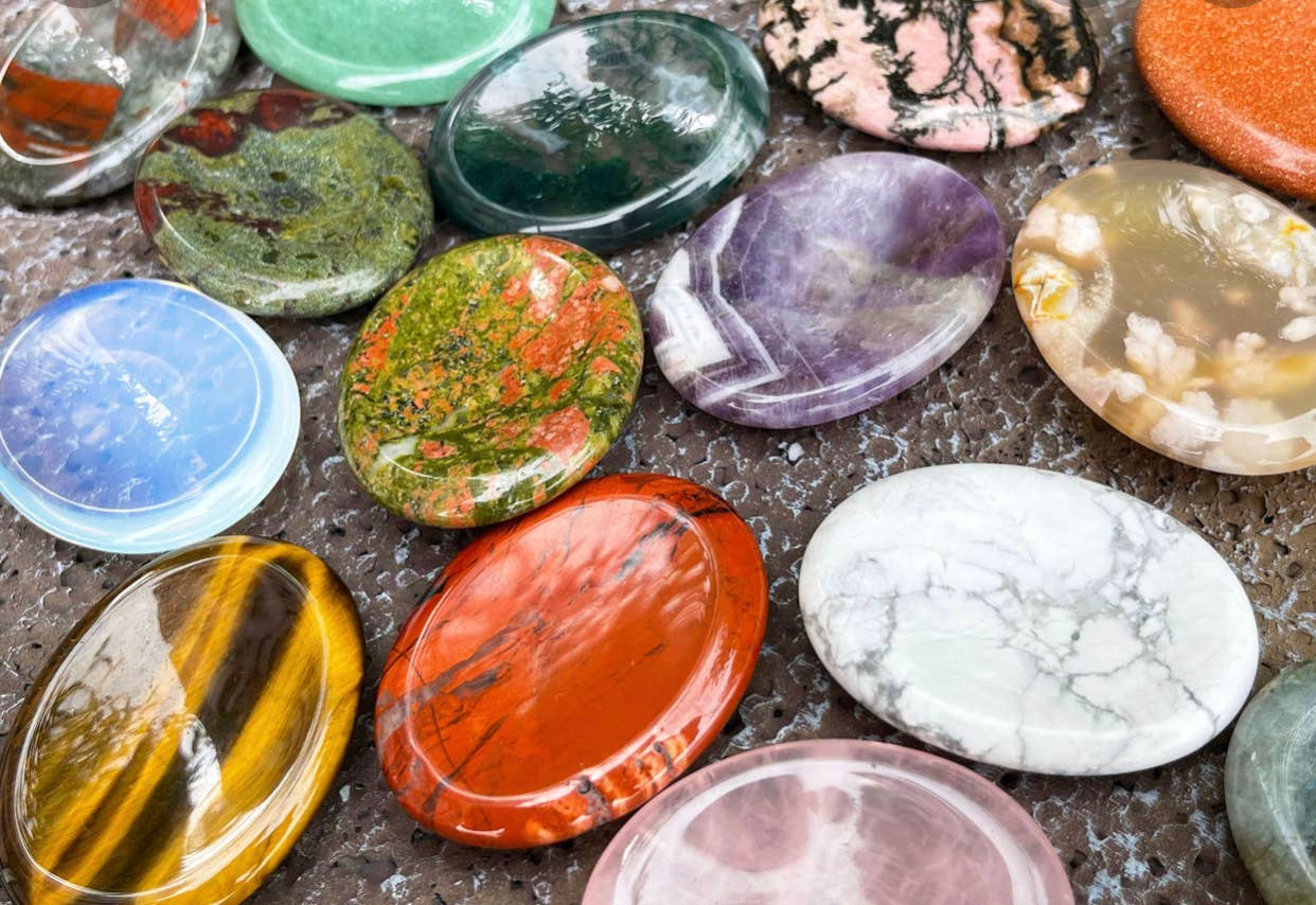 Bulk Crystal Worry Stones