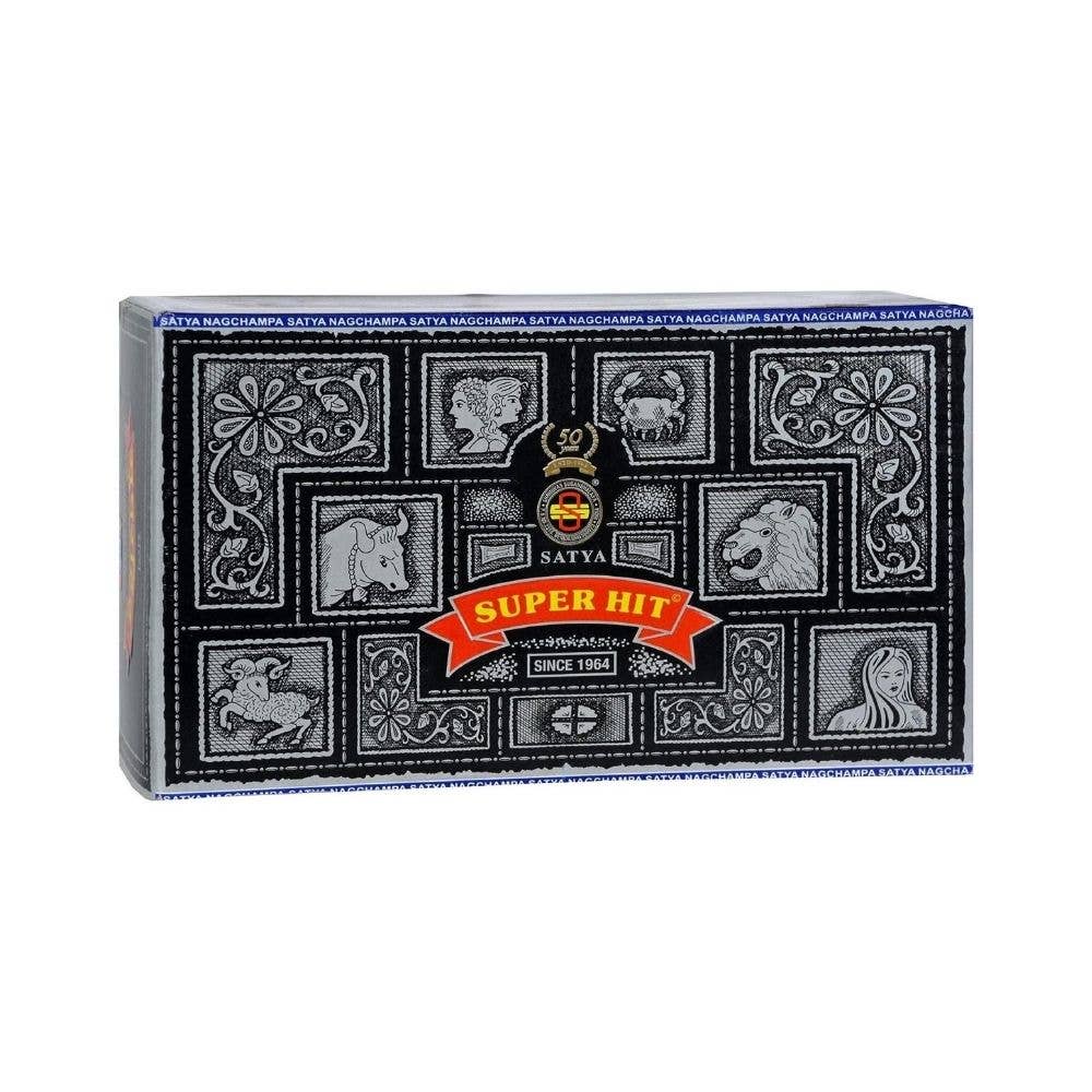 Satya Super Hit 15gram Incense -Pack of 12/Box
