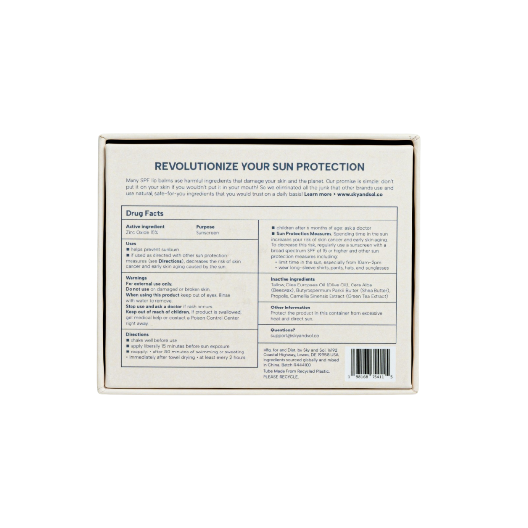 Sky and Sol Moisturizing Lip Jelly SPF 25 (Pack of 3)