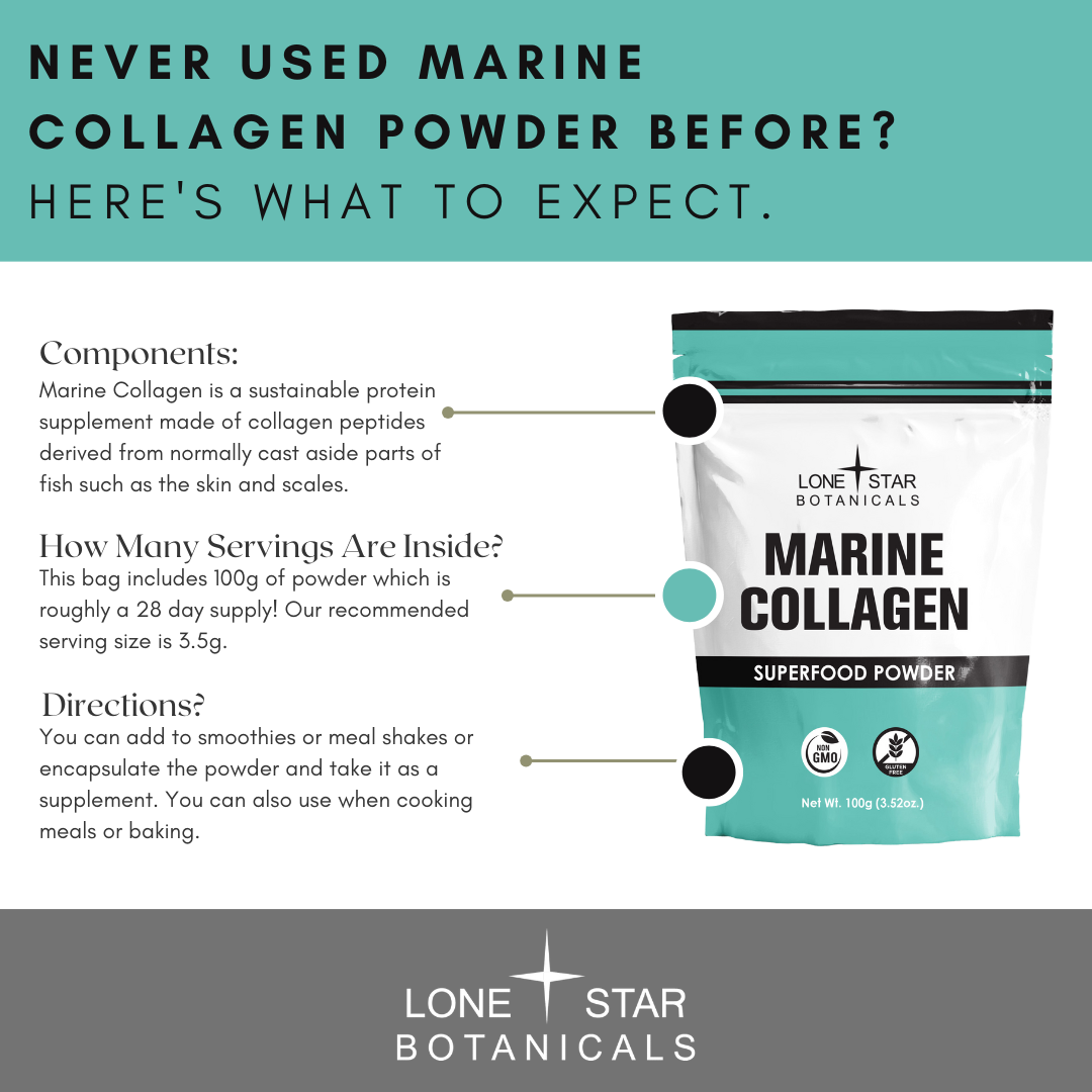 Marine Collagen Powder -- 3.52 oz