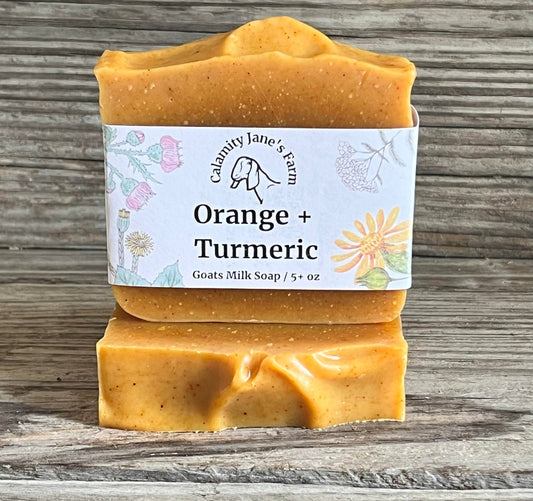 Orange + Turmeric Goat Milk Soap