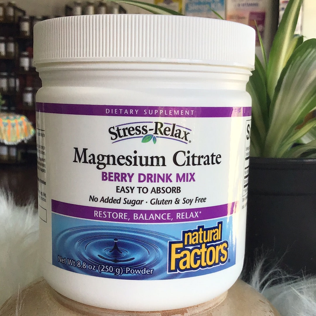 Stress-Relax® Magnesium Citrate – Berry Drink Mix