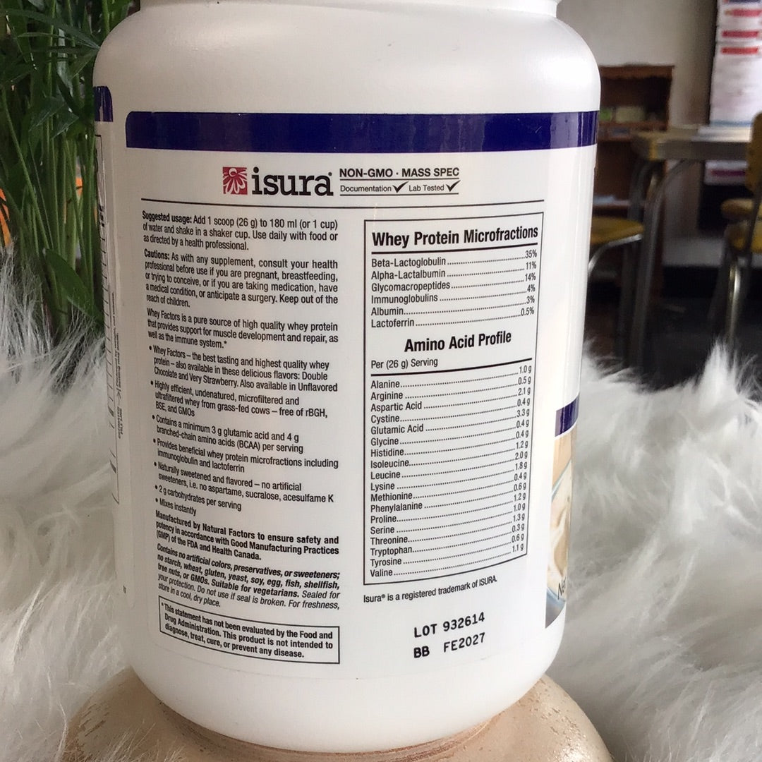 Whey Factors® Grass Fed Whey Protein Powder – French Vanilla