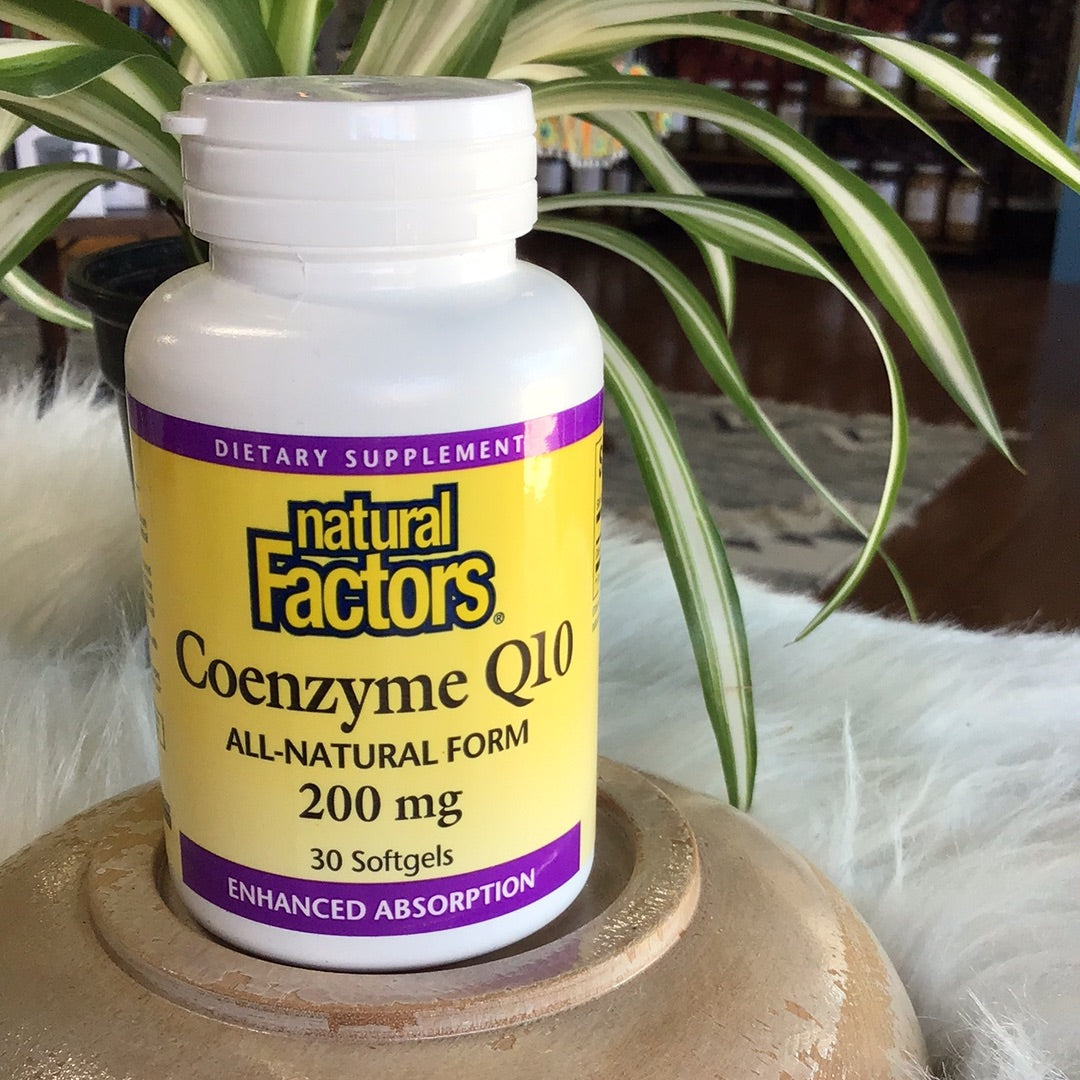 Coenzyme Q10 200 mg in a base of rice bran oil