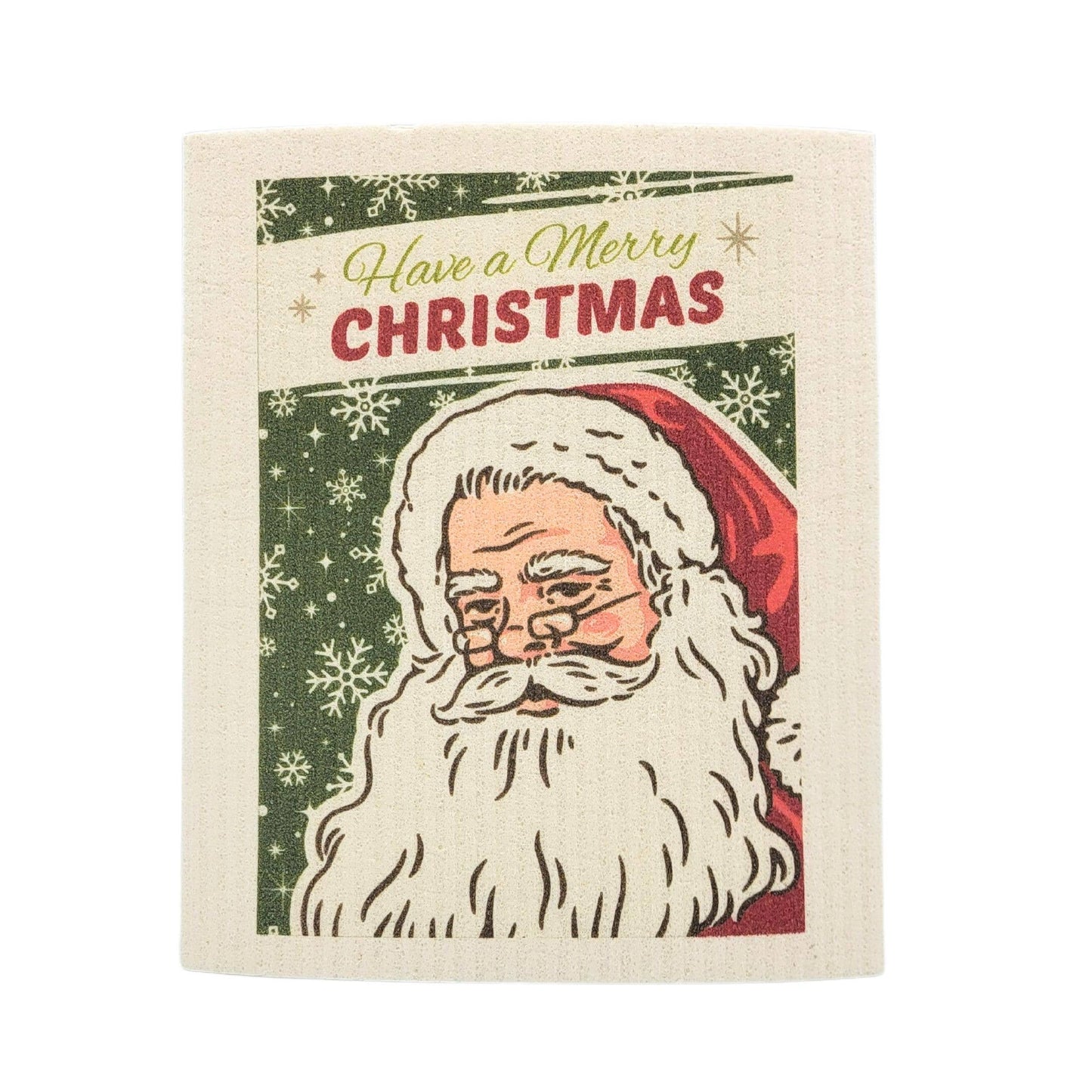 Have a Merry Christmas Santa Swedish Dishcloth
